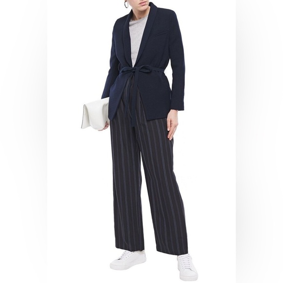 BA&SH Padova Belted Jacket Blazer Navy US size 4 - Picture 11 of 11